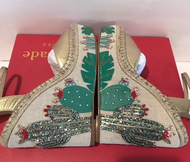 kate spade cactus wedges