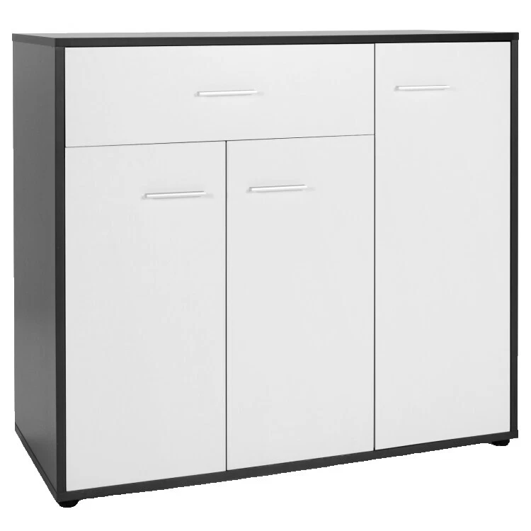 不锈钢白色餐边柜，自助餐和推车