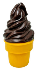 Play Food Vintage Chocolate Soft Serve Ice Cream Cake Cone