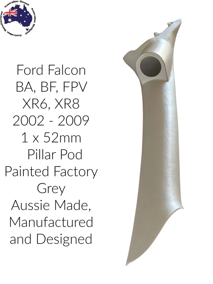 2 GAUGE PILLAR POD FORD Falcon BA, BF, FPV XR6, XR8  2 x 52 mm Painted 2002-2009 - image 2 of 4