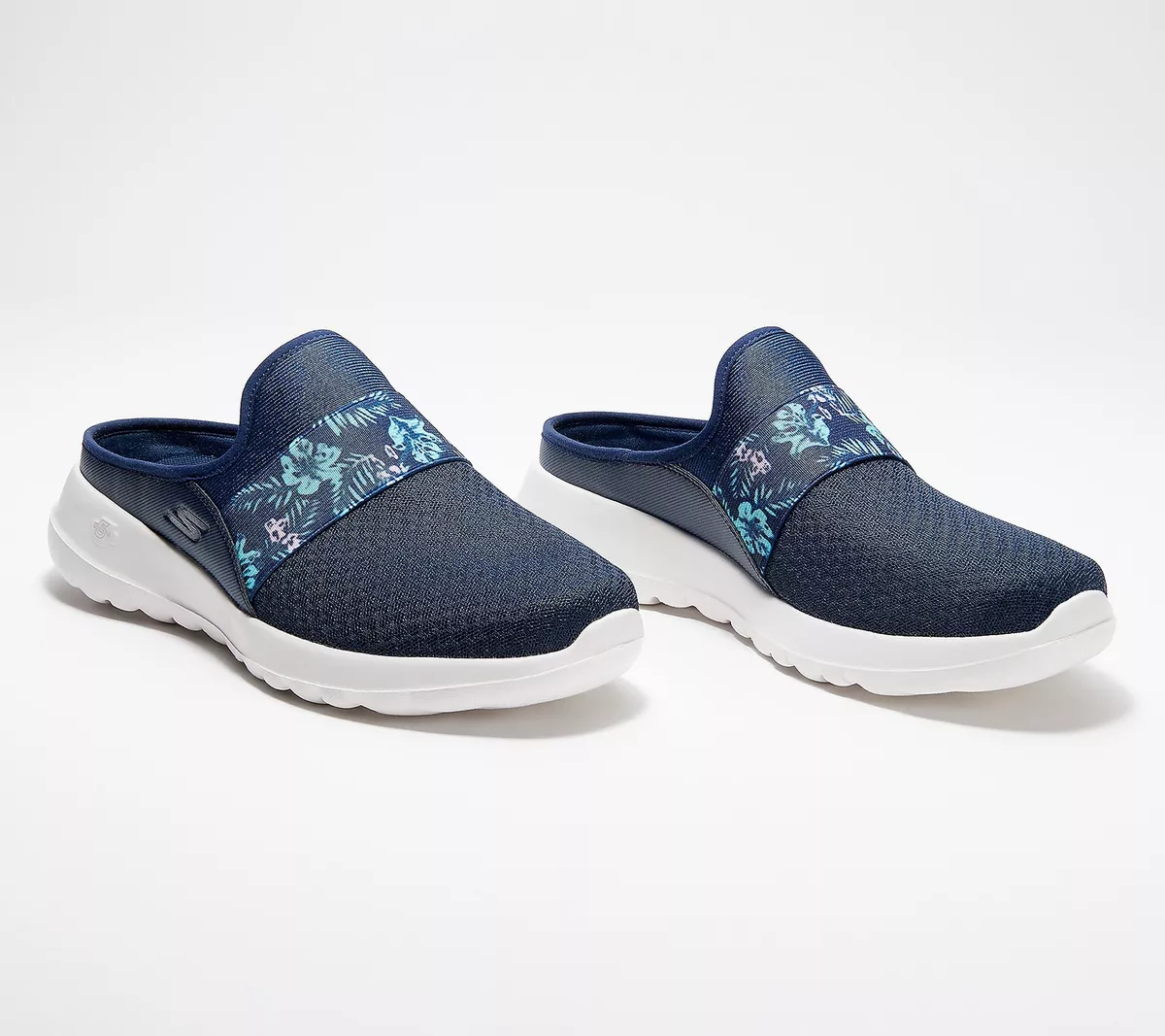 Skechers GOwalk Joy Washable Mules Tropical Oasis Navy 9M A472317