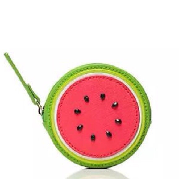 Kate Spade New York “MAKE A SPLASH” WATERMELON COIN PURSE NWT Pink