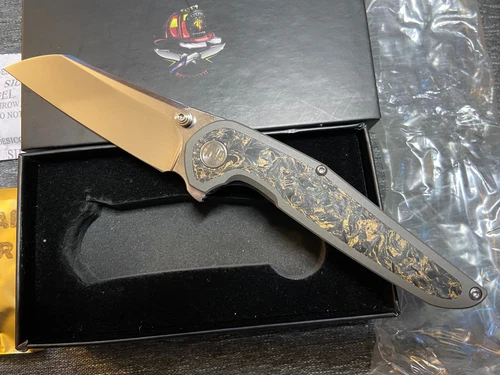 A Purvis Progeny 3.25" M390 Titanium Frame Lock Knife KNP EDITION #35 NEW