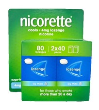 Nicorette Cools 4mg Lozenge 80 Lozenges Icy Mint - Quit Smoking