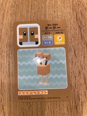 Pokemon Card Sticker Collection Dodo Pokemon Quest Used Good Condition