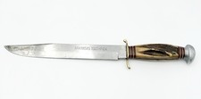 Vintage F.A. Bower Germany Arkansas Toothpick Bowie Knife 88H