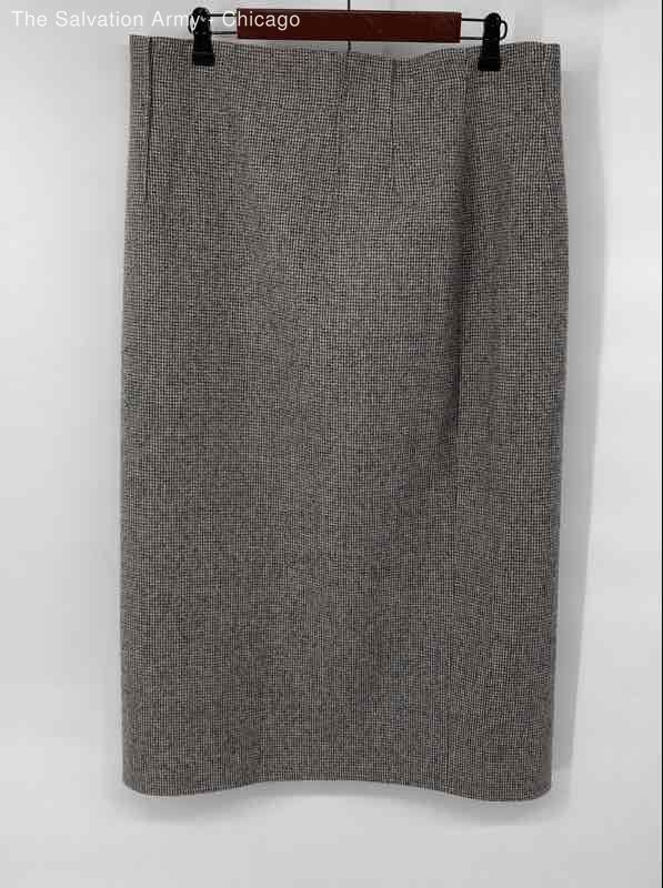 Lafayette 148 New York Womens Brown Back Zip Straight & Pencil Skirt Size L
