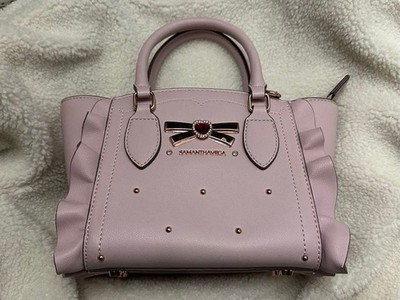 Samantha Vega Ribbon Studs Flatter Mini Shoulder Bag Pink