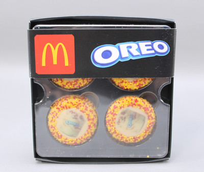 OreoiD McDonalds Oreo Fudge McFlurry Cookies 4 Count 1/2500 Not For Consumption