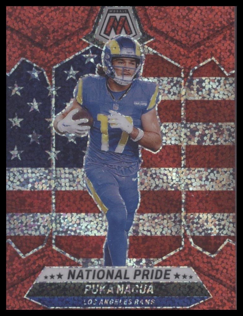 2024 Panini Mosaic #264 Puka Nacua Red Sparkle