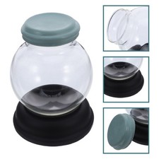 1Set DIY Snow Globe Kit with Transparent Glass Globe and Sturdy Resin Base