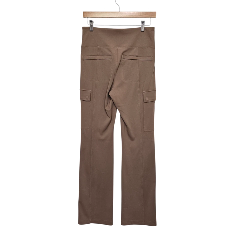 Athleta Pants Womens Small Petite Brown Delancey Straight Cargo Stretch Pockets - Image 2 of 4