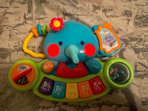 Huile Toys Elephant Baby Kids Piano Education Learning Toy Music Sounds, Works