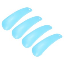 4Pcs Plastic Shoe Horn, 4.7" PP Small Shoe Horn Spoon Helper Blue