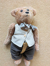 Highly Collectable Artisan Teddy by a Finnish  Crafts  Artist.