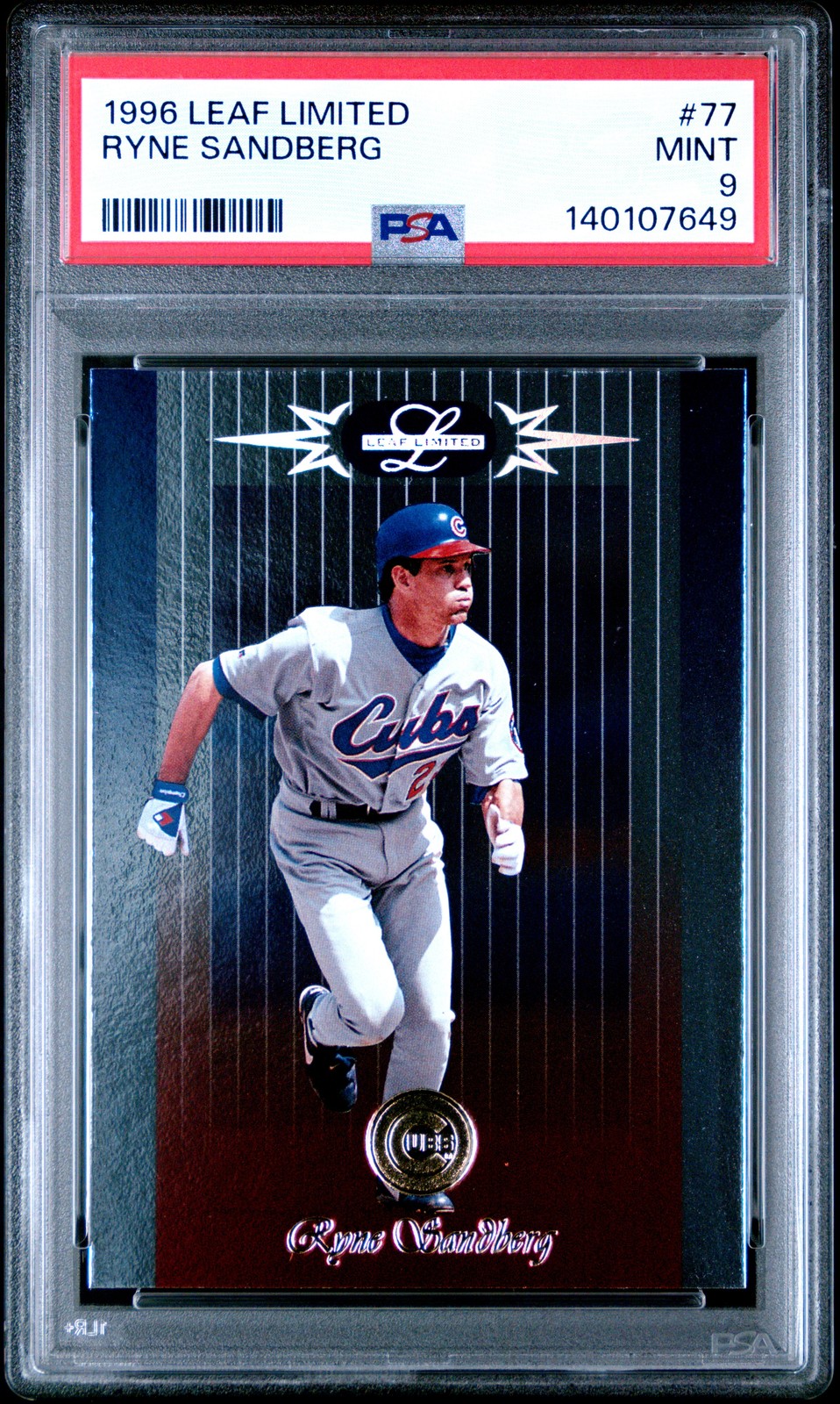 1996 LEAF LTD #77 RYNE SANDBERG PSA 9