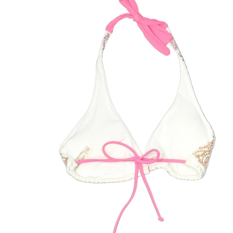 VIctoria's Secret Pastel Rainbow Sequins Bikini Top Size Large - Image 2 of 3