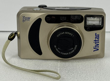 Vivitar PZ 3140 Quartz Date Point Shoot 35mm Zoom Camera w/ Battery TESTED