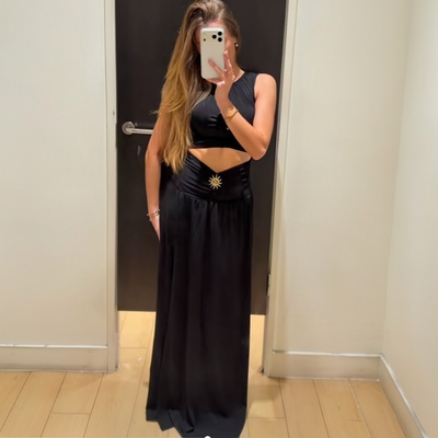 satin red long dress Red Strapless Tight Long Dress With Gathering At The Sides main image 0