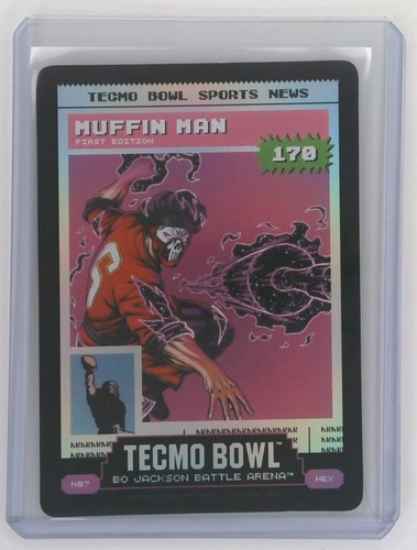 Bo Jackson Battle Arena Tecmo Bowl Muffin Man (Baker Mayfield) Hex Foil News SSP
