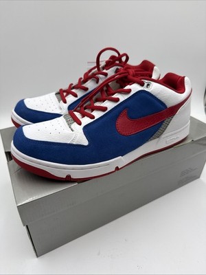 Nike Zoom Air Angus Varsity Red Blue Ribbon 2003 Size 12 Brand New 307247-161