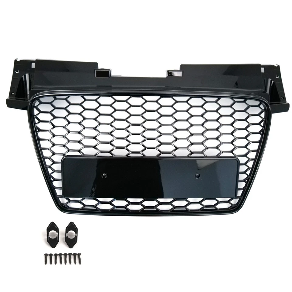 FOR 07-14 AUDI TT 8J HONEYCOMB SPORT MESH TTRS STYLE HEX GRILLE GRILL Foto 2 de 4