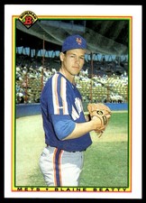 Blaine Beatty 1990 Bowman #130 New York Mets MLB READ FREE SHIPPING AutographDen