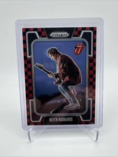 KEITH RICHARDS 2025 PANINI PRIZM ROLLING STONES BLACK RED CHECKER #36 SP /179