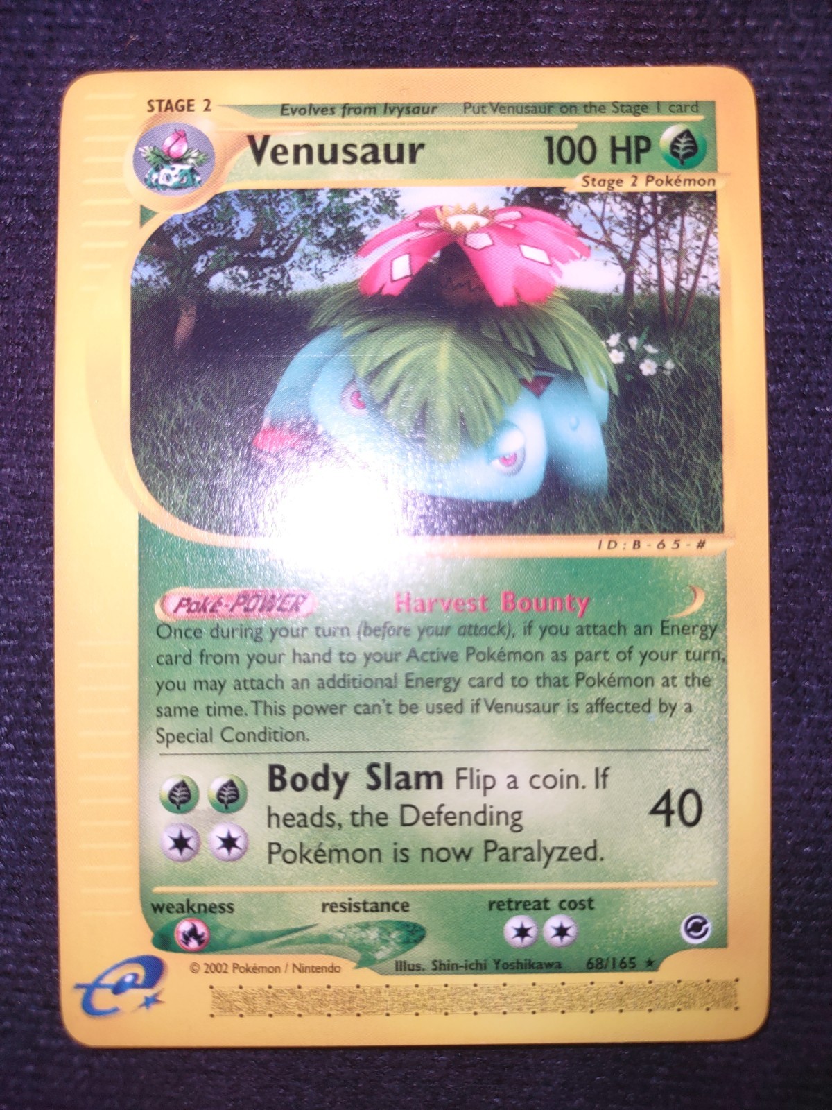 Venusaur 68/165 Pokemon Trading Card Game eCard Expedition Near Mint TCG NM