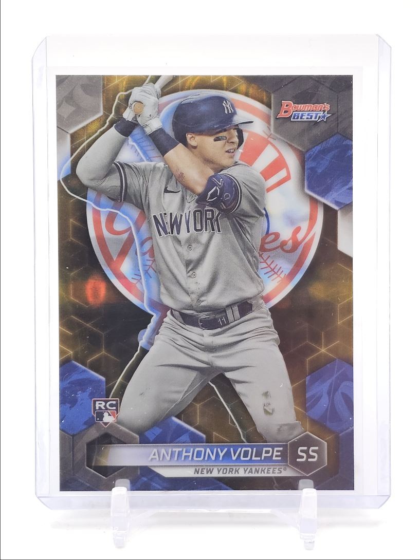ANTHONY VOLPE 2023 BOWMAN'S BEST ROOKIE GOLD LAVA YANKEES RC /75 Q5451