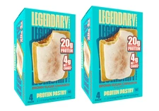 Legendary Foods Protein Pastry, Brown Sugar Cinnamon, 2.2 oz Protein Bar, 8 Pk
