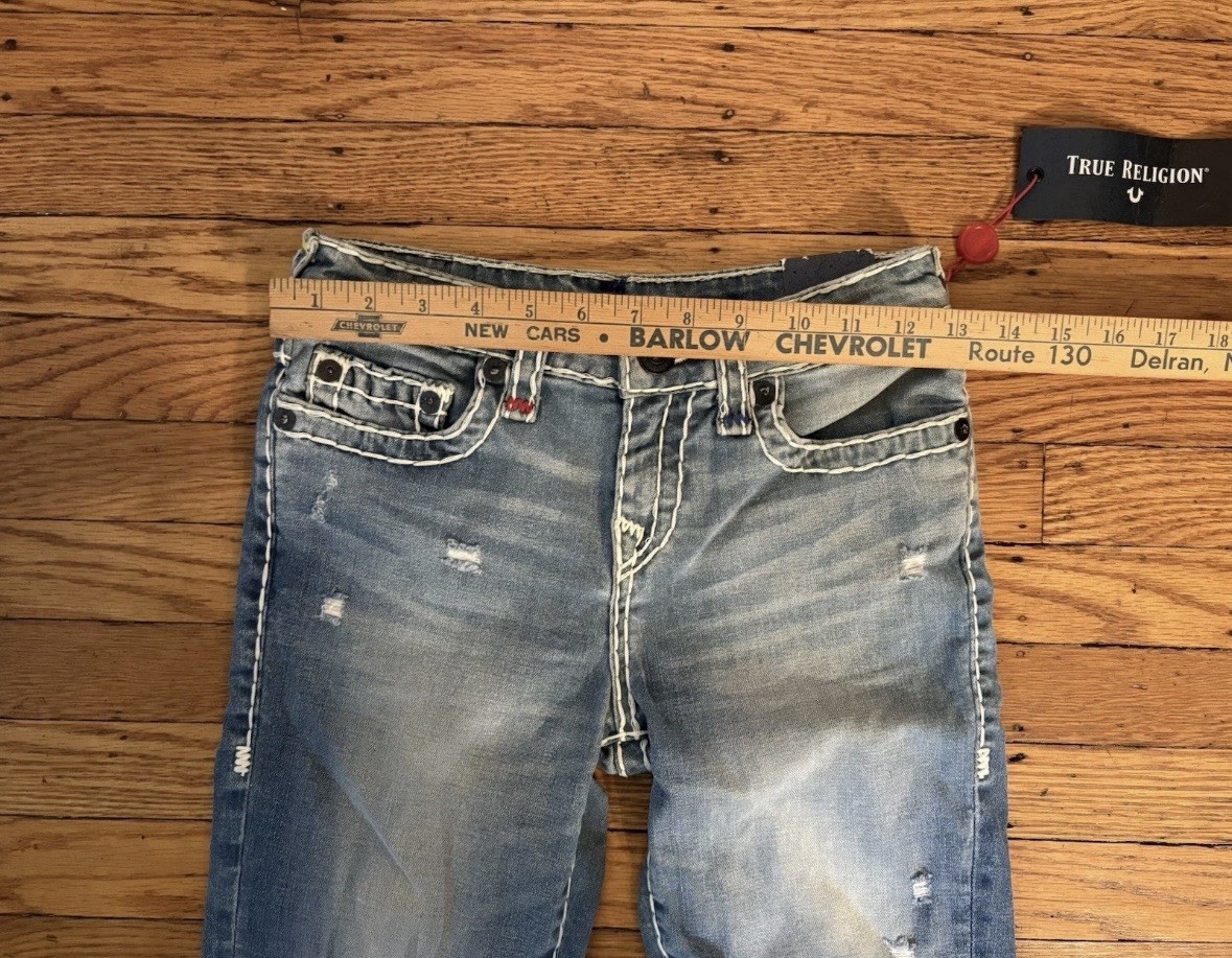 Women’s True Religion Geno Super T Slim Dash Wash Jeans READ FOR SIZING NWT thumbnail 10