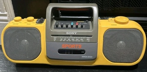 Sony Sports Boombox CFS-904 Radio Cassette Recorder With Cord