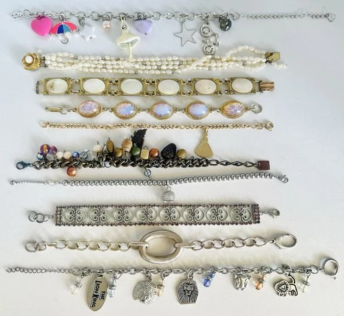 Vintage To Modern Bulk Bracelet Jewellery Lot Gold Filled & Costume Fashion