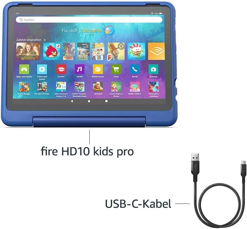 Amazon Fire HD 10 Kids Pro 32GB, Wi-Fi, 10 Zoll - Sternennebel| NEU&OVP ✅| BLAU - Bild 2 von 2