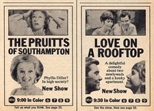 1966 NEW SHOW TV/LOVE ON THE ROOFTOP/PETE, PETER DUEL/JUDY CARNE/PHYLLIS DILLER