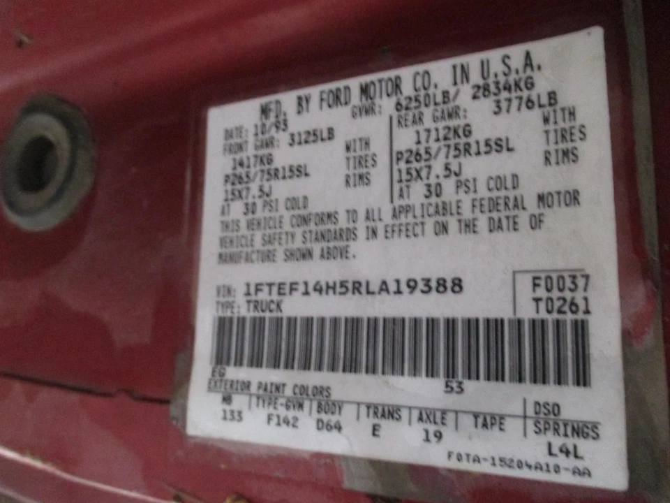 Driver Front Window Regulator From 8501 GVW Fits 92-97 FORD F250 PICKUP 1687542 Foto 3 de 4