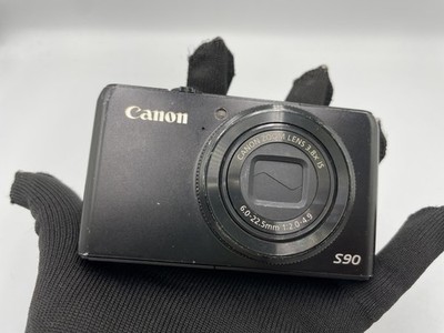 Excellent] Canon PowerShot S90 10.0MP Compact Digital Camera Black