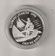 Tonga 1 Pa´anga Paanga 1992 1 oz 925 Silber Olympia 1996 Segeln