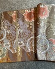 Luxury Japanese Kimono Fabric pure Silk Sash Belt, Flowers and running water  — photo 8