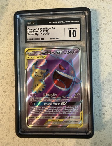 Gengar & Mimikyu-GX graded CGC 10 for sale on eBay