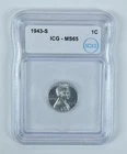 1943-S Lincoln Wheat Cent MS65 ICG *3442