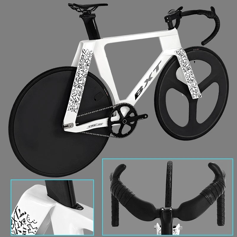 BXT Carbon Fixed Gear Bike 700C Carbon Bahnrad Einzelgeschwindigkeit Track Bike - Bild 4 von 4