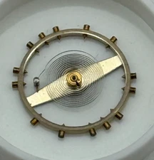 Peseux 320 330 Balance Wheel Complete And Spring 434 M Watch Movement Parts NOS