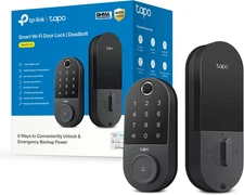 Tp-Link Tapo Smart Door Lock, Deadbolt | Keyless Entry, Fingerprint Recognition,