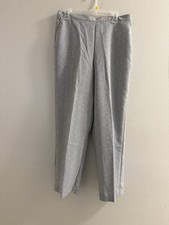 Alfred Dunner Women's Pants Size 14 Gray Elastic Waist , Pockets
