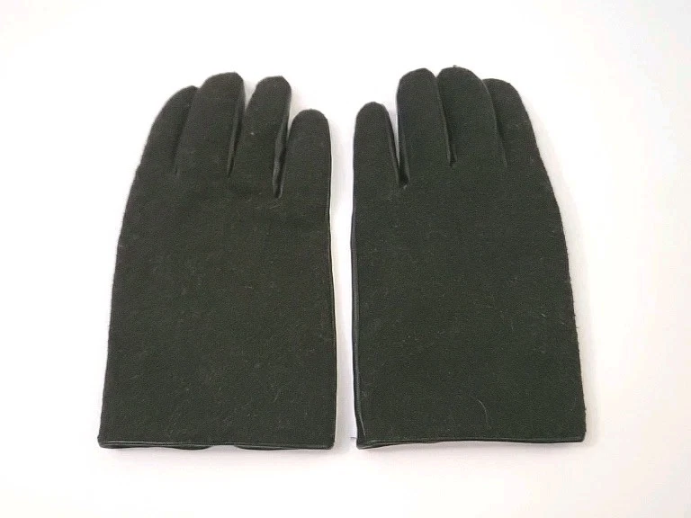 Men’s Leather And Wool Black Gloves - Pls See Measurement For Size Reference