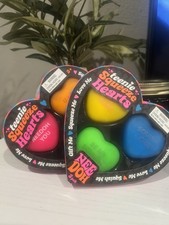 NeeDoh Teenie Squeeze Hearts 2 Pack Valentine Sensory Squishy NEW SEALED