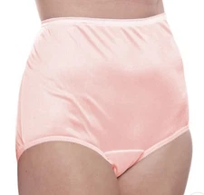 3 Pack ‘Plain Jane’ Panties Nylon Brief Panty  (Style 331) Teri Lingerie Sz 12