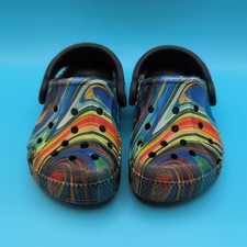 Crocs Unisex Kids Baya Graphic Clog T printed Black Multi-Rayures TODDLER US C5